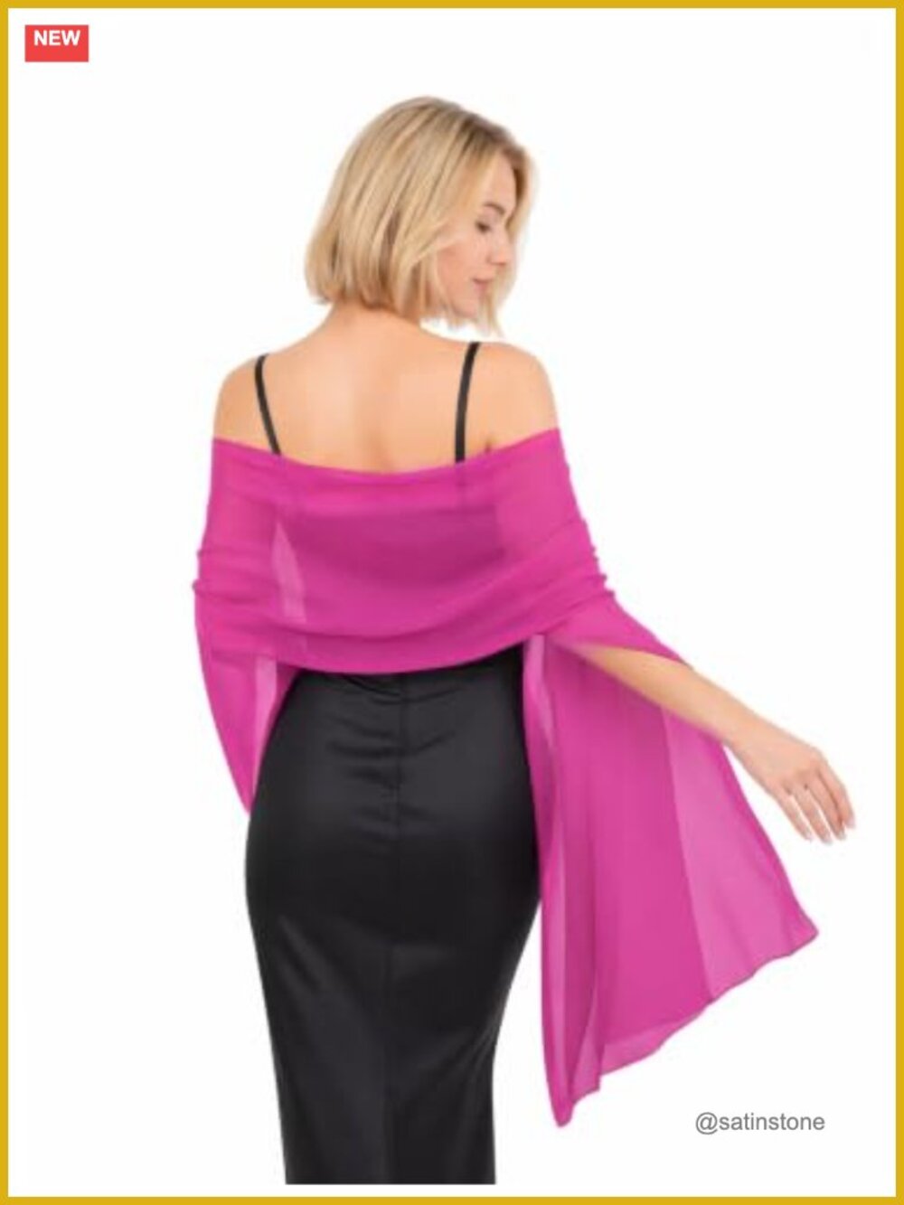 Women's Chiffon Wrap Shawl Long Sheer Scarf Evening Dress Wedding Cover Up